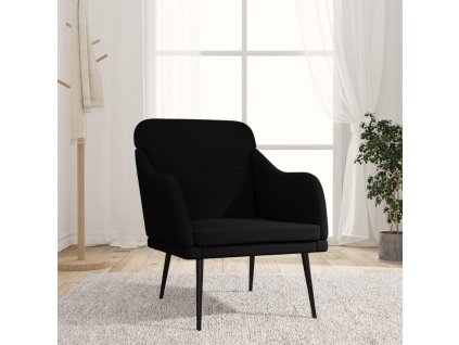 Křeslo 63 x 76 x 80 cm textil [351476] (Barva Černá)