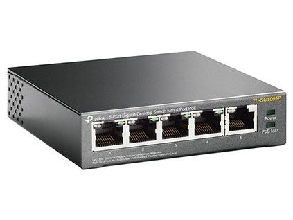 Switch TP-Link TL-SG1005P 5x GLAN, 4xPOE, 56W, kov [52451507]