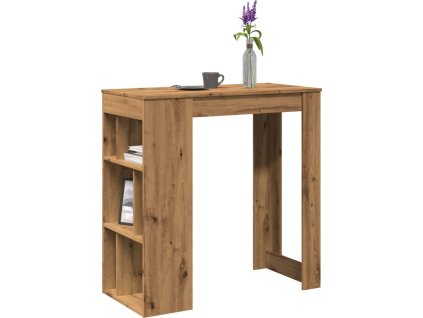 Barový stůl s regály 102 x 50 x 103,5 cm kompozit [854363] (Barva dub artisan)