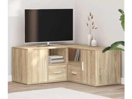 Rohová skříňka 160 x 40 x 45 cm kompozitní dřevo [3307821] (Barva dub sonoma)