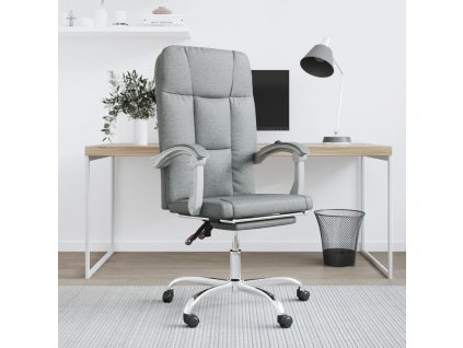 Polohovací kancelářská židle textil [349635] (Barva Taupe)