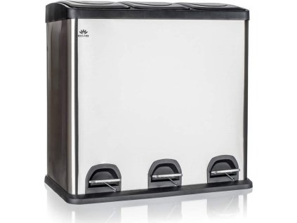 Odpadkový koš Brilanz recyklovací nerezový Savery 60 l (3 x 20 l) [7025564]