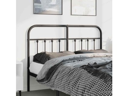 Kovové náhradní čelo postele 150 cm [352612] (Barva Černá)