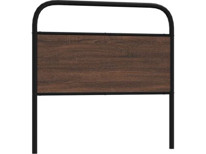 Čelo postele 100 cm ocel a kompozitní dřevo [4100336] (Barva Hnědý dub)