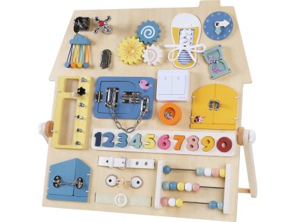 Hračka 2Kids Toys Activity board Senzorická deska Domeček  [6954847]