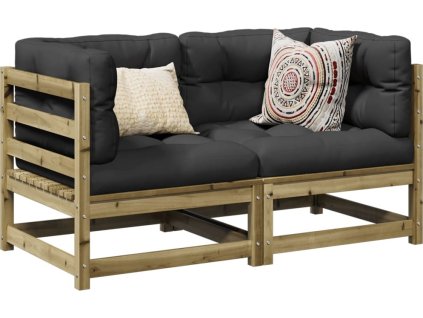 2dílná zahradní sedací souprava masivní borovice [3295813] (Barva Přírodně impregnované)