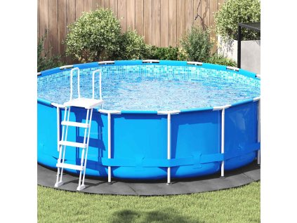 Podložka pod bazén Ø366 cm polyesterová geotextilie [94225] (Barva Světle šedá)