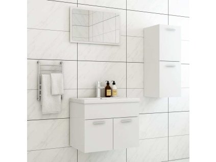 Set koupelnového nábytku dřevotříska [3071001] (Barva Černá)