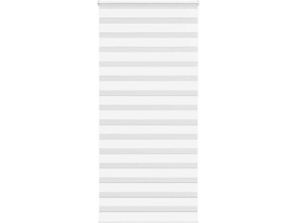 Zebra roleta 100x230 cm šířka látky 95,9 cm polyester [4014807] (Barva Bílá)