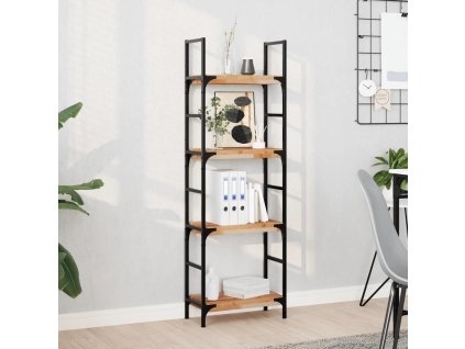 Plovoucí police 4 ks 60 x 20 x 4 cm neošetřené akáciové dřevo [3279582] (Barva S olejovou povrchovou úpravou)