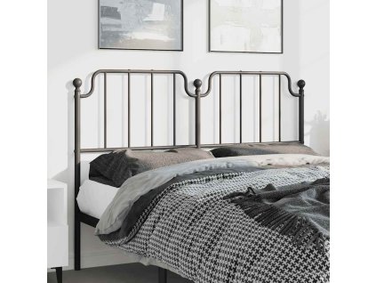 Kovové náhradní čelo postele 150 cm [373921] (Barva Černá)