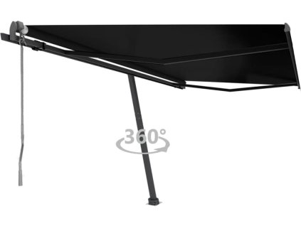 Volně stojící automatická markýza 400 x 300 cm [3069749] (Barva Antracitová)