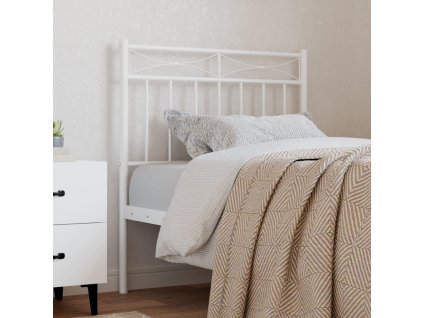 Kovové náhradní čelo postele 75 cm [373766] (Barva Bílá)