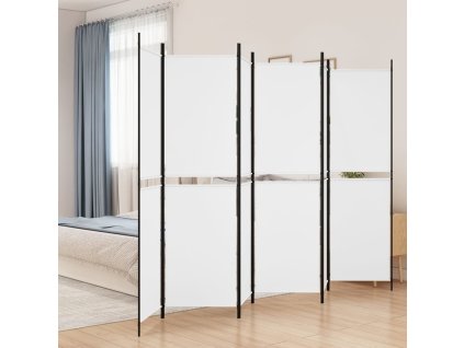 6dílný paraván 300x200 cm textil [350238] (Barva Bílá)