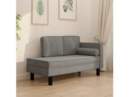 Lenoška s poduškami a podhlavníkem samet [340708] (Barva vínová červená)