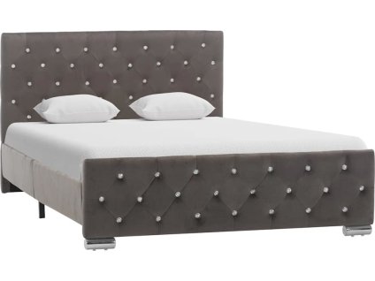 Rám postele samet 120 x 200 cm [286831] (Barva Šedá)