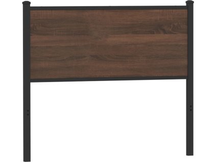Čelo postele dub 100 cm kompozitní dřevo a ocel [4007794] (Barva Hnědý dub)