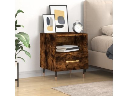Noční stolek 40 x 35 x 47,5 cm kompozitní dřevo [827394] (Barva dub sonoma)