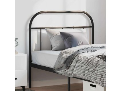 Kovové náhradní čelo postele 100 cm [353664] (Barva Černá)