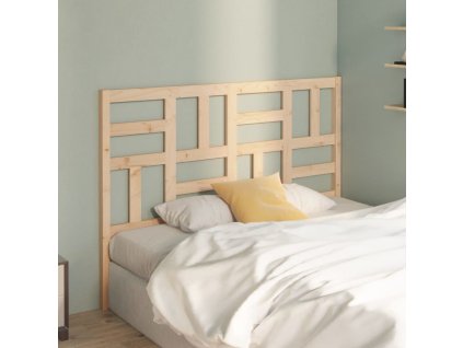 Čelo postele 156 x 4 x 104 cm masivní borovice [818199] (Barva Černá)