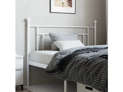 Kovové náhradní čelo postele 107 cm [374418] (Barva Bílá)