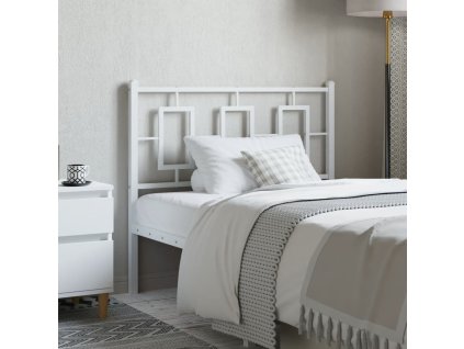 Kovové náhradní čelo postele 100 cm [374319] (Barva Bílá)