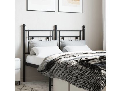 Kovové čelo postele 120 cm [374370] (Barva Černá)