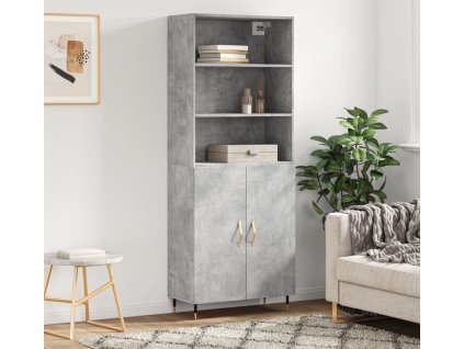 Skříň highboard 69,5 x 34 x 180 cm kompozitní dřevo [3189232] (Barva dub sonoma)