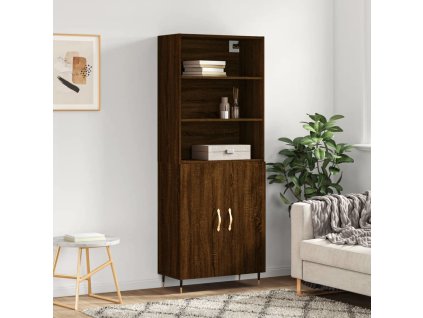 Skříň highboard 69,5 x 34 x 180 cm kompozitní dřevo [3189232] (Barva dub sonoma)