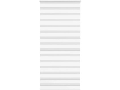 Zebra roleta 110x230 cm šířka látky 105,9 cm polyester [4014809] (Barva Bílá)