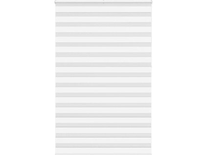 Zebra roleta 150x230 cm šířka látky 145,9 cm polyester [4014817] (Barva Bílá)