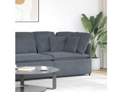 Modulární rohová pohovka s polštáři 100 cm [4104460] (Barva Tmavě šedá)