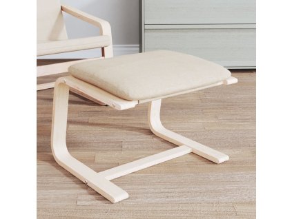 Podnožka 51 x 41 x 40 cm textil [351062] (Barva Krémová)