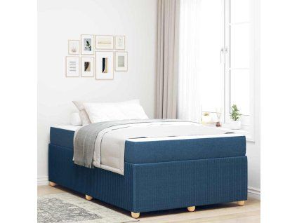 Rám postele 120 x 200 cm textil [3398385] (Barva Modrá)