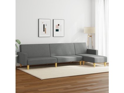 2dílná sedací souprava textil [3216301] (Barva Tmavě šedá)