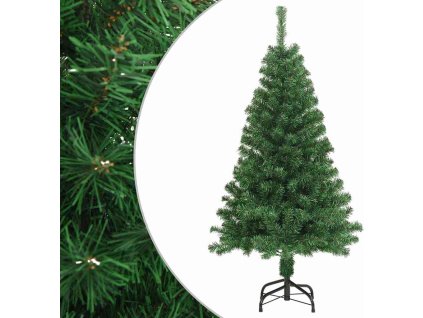 Umělý vánoční stromek s hustými větvemi 150 cm PVC [321034] (Barva Zelená)
