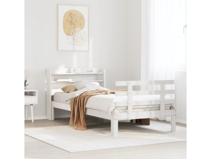 Rám postele s čelem bez matrace 90x190 cm [3306864] (Barva Voskově hnědá)