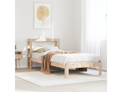 Rám postele s čelem bez matrace 100x200 cm [3306043] (Barva Přírodní)