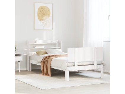 Rám postele s čelem bez matrace 90x200 cm [3306822] (Barva Bílá)