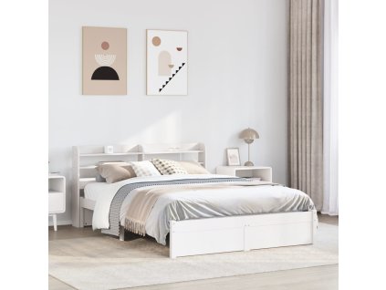 Rám postele s čelem bez matrace 120x200 cm [3306735] (Barva Bílá)