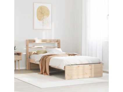 Rám postele s čelem bez matrace 90x200 cm [3306730] (Barva Hnědá)