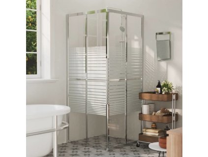 Sprchová kabina ESG 80 x 80 x 180 cm [150762] (Barva stříbrná a bílá)