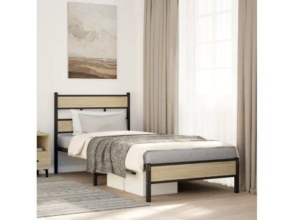 Rám postele bez matrace 107 x 200 cm kompozitní dřevo [4017250] (Barva dub sonoma)