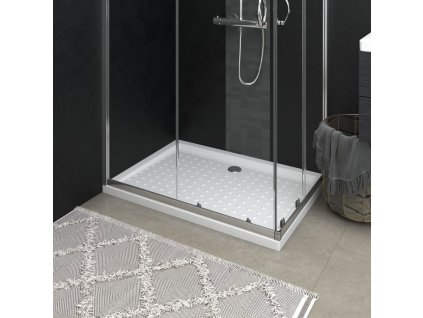 Sprchová vanička s puntíky 70 x 100 x 4 cm ABS [148899] (Barva Bílá)