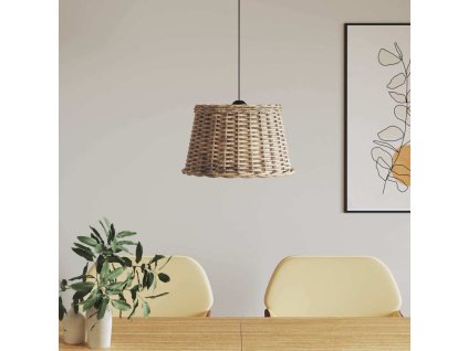 Stínidlo na lustr Ø 45 x 28 cm proutěné [364378] (Barva Hnědá)