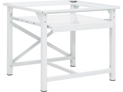 Podstavec pod pračku s výsuvnou policí [50449] (Barva Bílá)