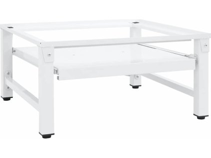 Podstavec pod pračku s výsuvnou policí [4009873] (Barva Bílá)