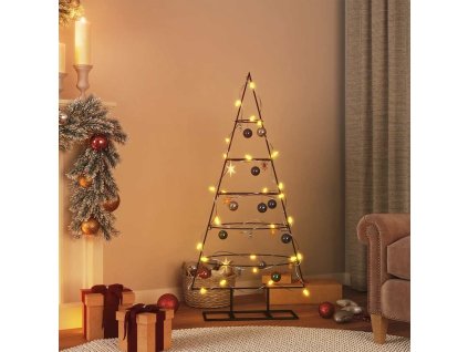 Kovový vánoční stromeček pro dekorace 125 cm [359590] (Barva Černá)