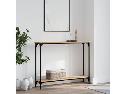 Konzolový stolek 100 x 22,5 x 75 cm kompozitní dřevo [834016] (Barva dub sonoma)