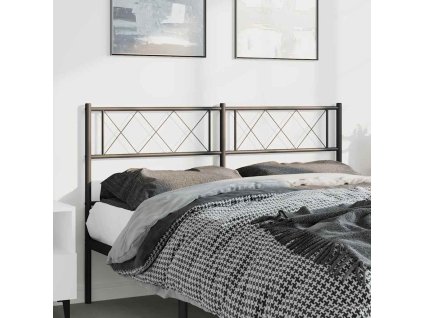 Kovové náhradní čelo postele 135 cm [372309] (Barva Černá)